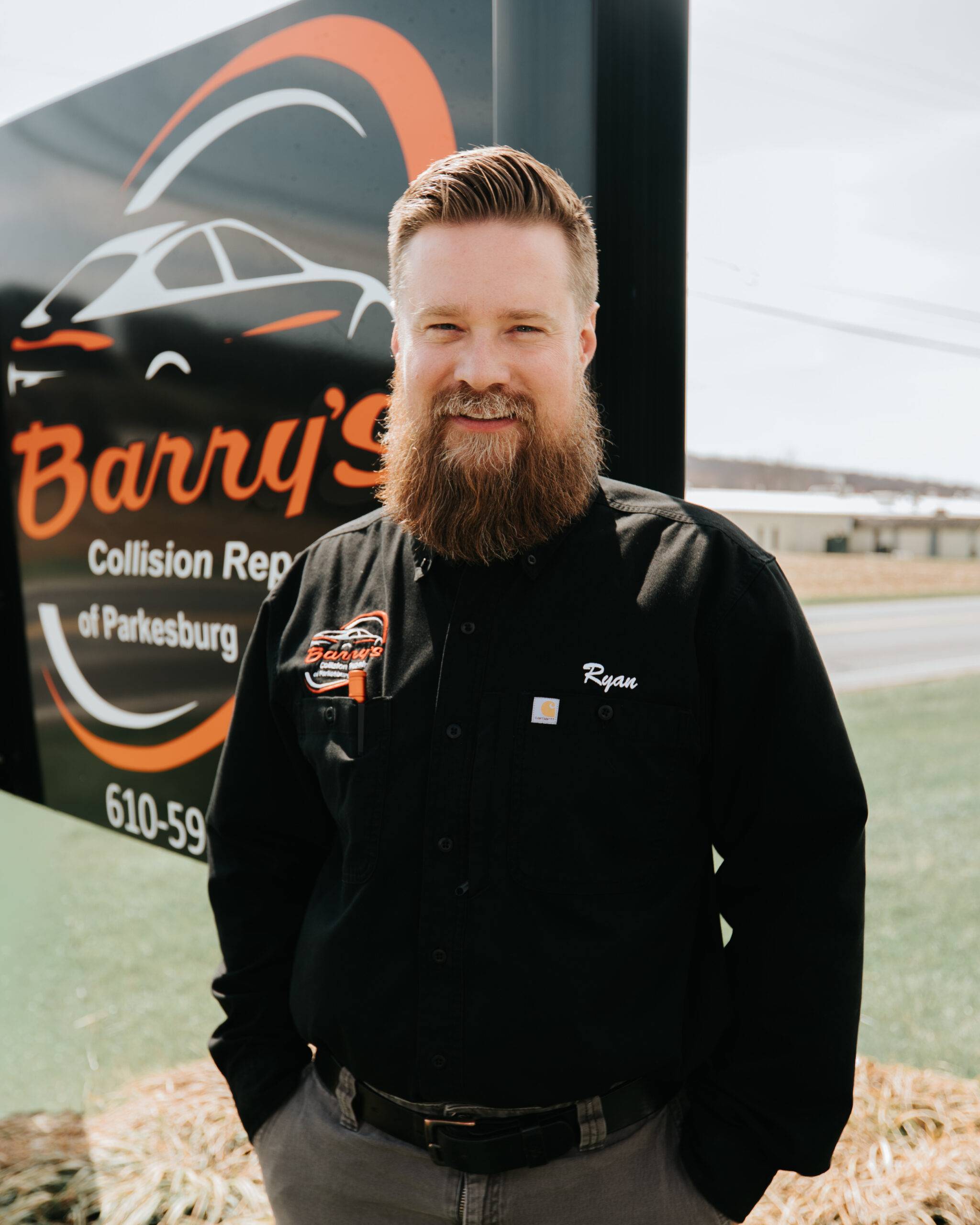 Collision repair expert Ryan at Barry's Collision Repair of Parkesburg, Pennsylvania.