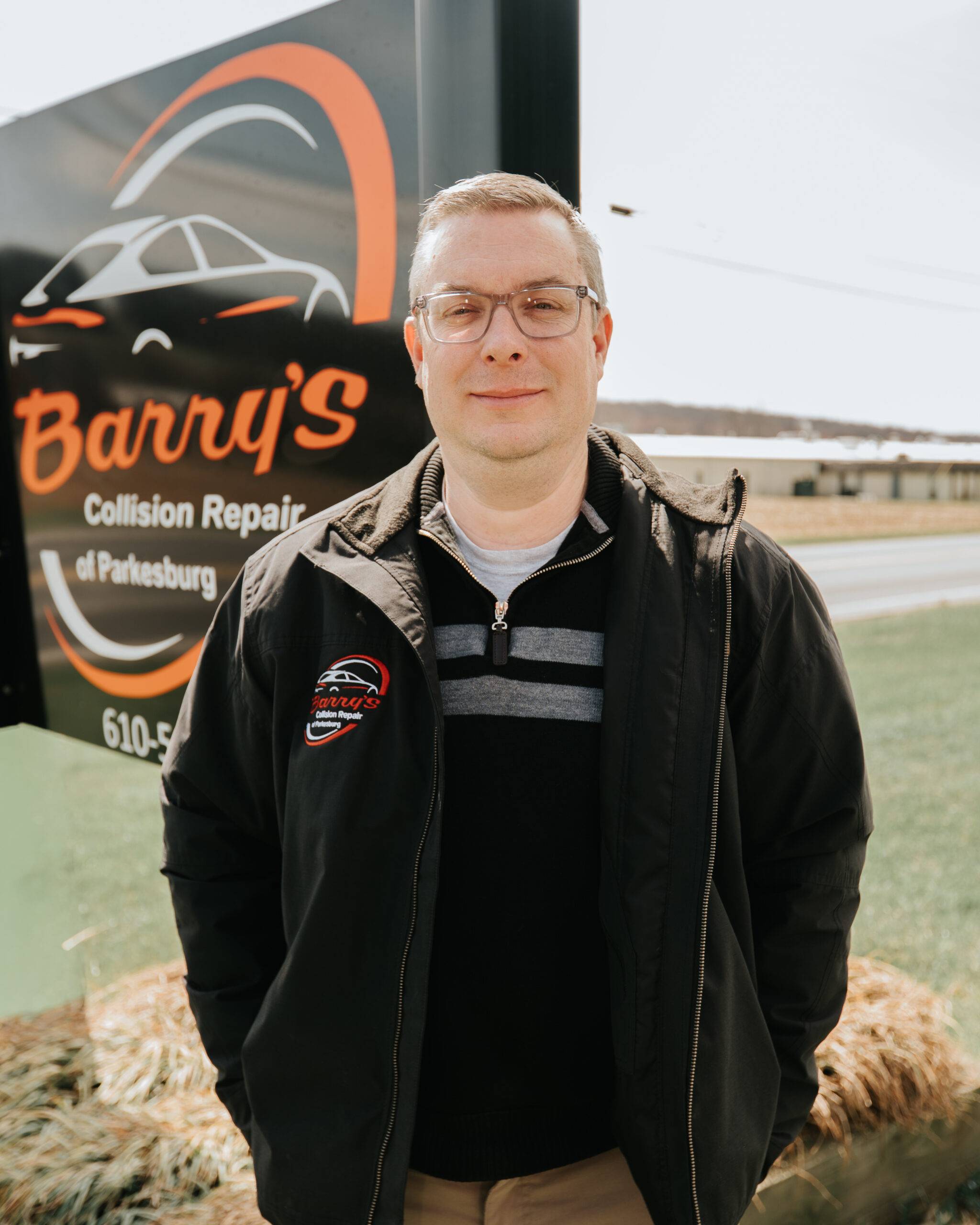 Barry's Collision Repair team member and estimator, Fran, in Parkesburg, Pennsylvania.